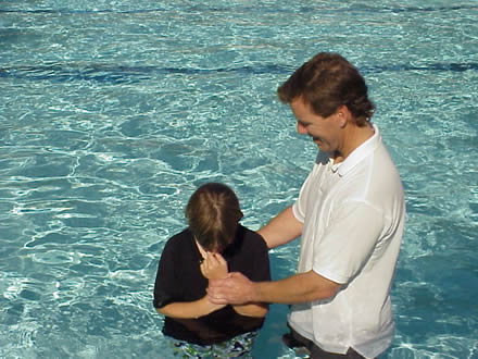 Pastor Brad Baptizing